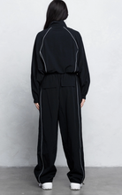 Load image into Gallery viewer, Zip-Up Tracksuit Set w/ Reflective Piping Trim