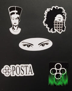 "Iconic logo I" stickers by POSTA designs