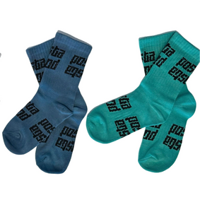 French Vanilla "Tetris" Kids Sport Socks.