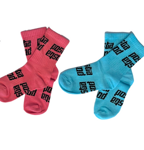 French Vanilla "Tetris" Kids Sport Socks.