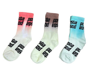 French Vanilla "Tetris" Kids Sport Socks.