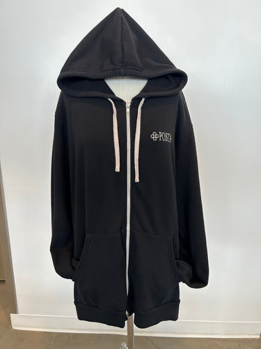 “M.O.E” zip up hoodie POSTA