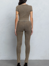 Load image into Gallery viewer, Washed Rib Crop Top and Leggings Set