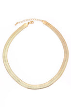 Load image into Gallery viewer, Gold Thick Herringbone Necklace